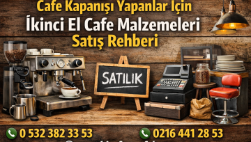 Cafe Kapanışı Yapanlar İçin İkinci El Cafe Malzemeleri Satış Rehberi